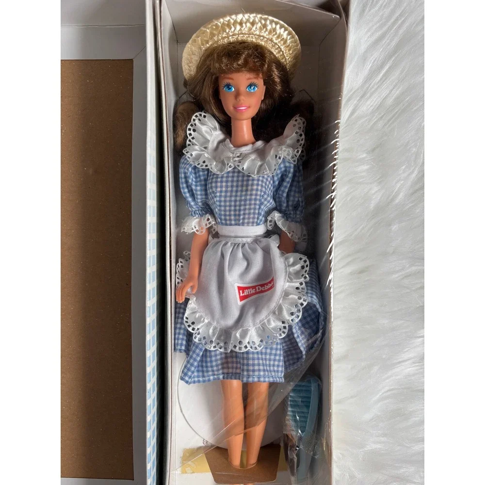 Mattel Little Debbie Barbie Collector‎ Edition 1992 Blue Gingham Vintage Doll